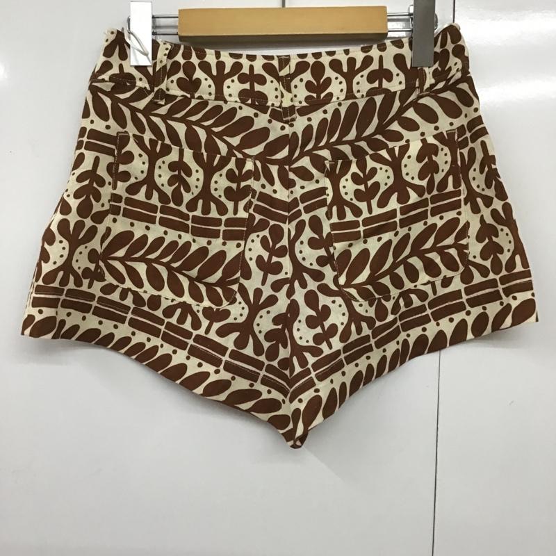 ザラ ZARA パンツ ショートパンツ 3136 580 087 S 総柄 茶 / ブラウン / X ベージュ / ベージュ / レディース USED 古着 中古 10091951