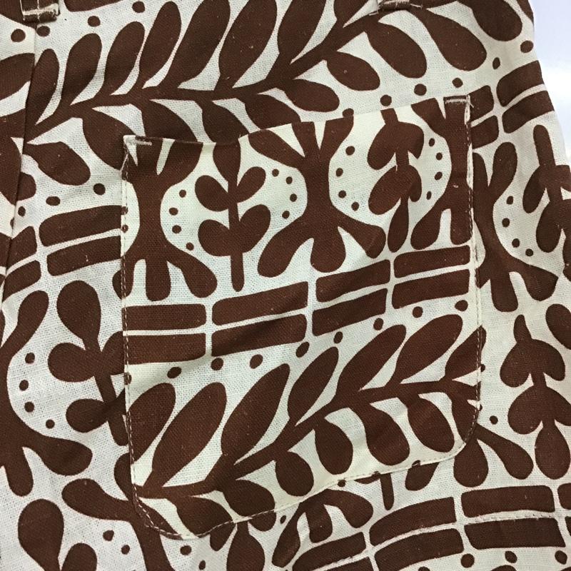 ザラ ZARA パンツ ショートパンツ 3136 580 087 S 総柄 茶 / ブラウン / X ベージュ / ベージュ / レディース USED 古着 中古 10091951