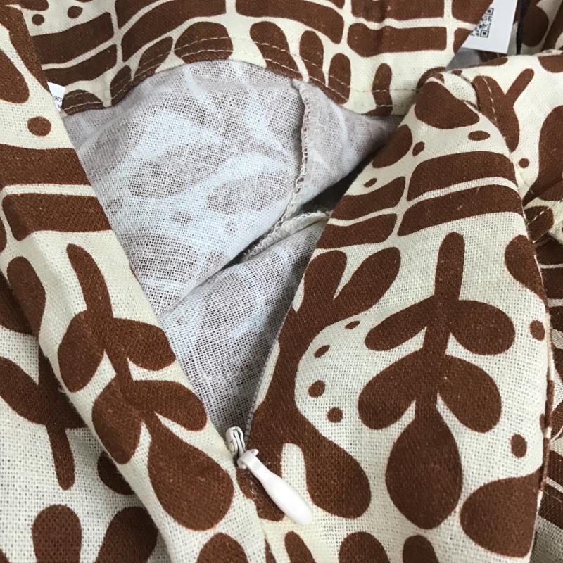 ザラ ZARA パンツ ショートパンツ 3136 580 087 S 総柄 茶 / ブラウン / X ベージュ / ベージュ / レディース USED 古着 中古 10091951