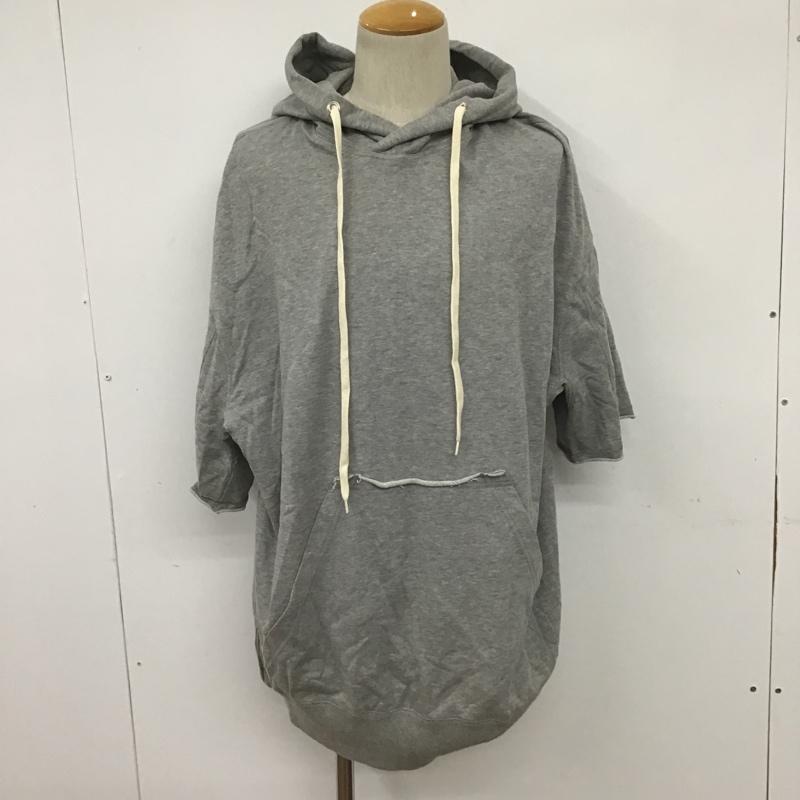 サイト s'yte パーカー 七分袖 UD-T98-061 Yohji Yamamoto サイドジップ プルオーバー M 無地 灰 / グレー / メンズ USED 古着 中古 10091975
