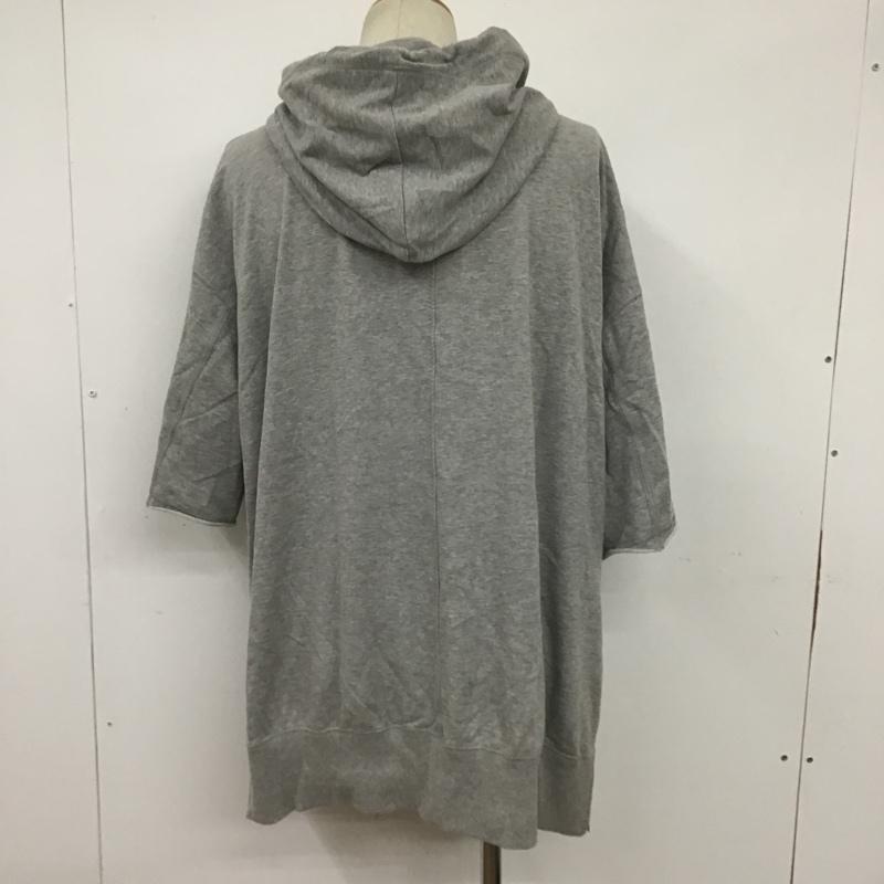 サイト s'yte パーカー 七分袖 UD-T98-061 Yohji Yamamoto サイドジップ プルオーバー M 無地 灰 / グレー / メンズ USED 古着 中古 10091975