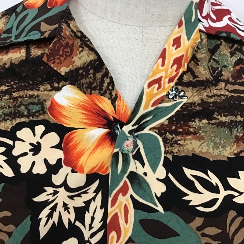 古着 USED シャツ、ブラウス 半袖 アロハシャツ ハイビスカス S 総柄 マルチカラー / マルチカラー /  メンズ USED 古着 中古 10091977