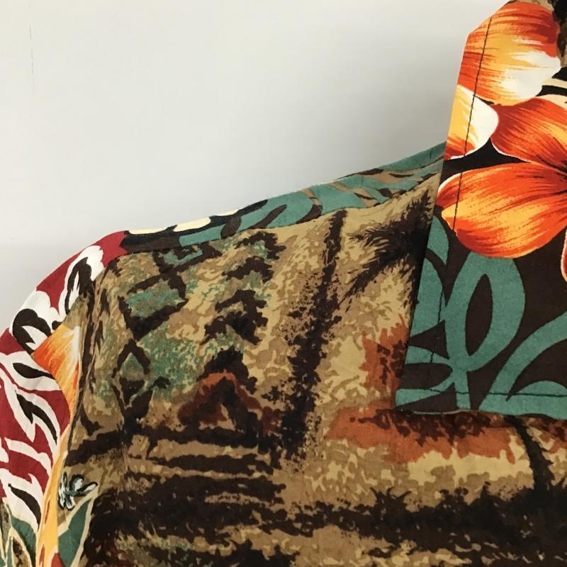 古着 USED シャツ、ブラウス 半袖 アロハシャツ ハイビスカス S 総柄 マルチカラー / マルチカラー /  メンズ USED 古着 中古 10091977