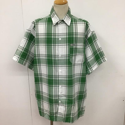 キャルトップ CALTOP シャツ、ブラウス 半袖 XL チェック 白 / ホワイト / X 緑 / グリーン /  メンズ USED 古着 中古 10091984