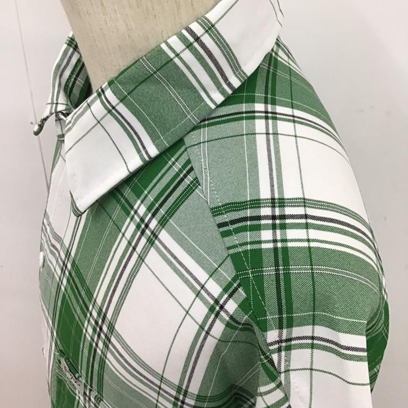 キャルトップ CALTOP シャツ、ブラウス 半袖 XL チェック 白 / ホワイト / X 緑 / グリーン /  メンズ USED 古着 中古 10091984