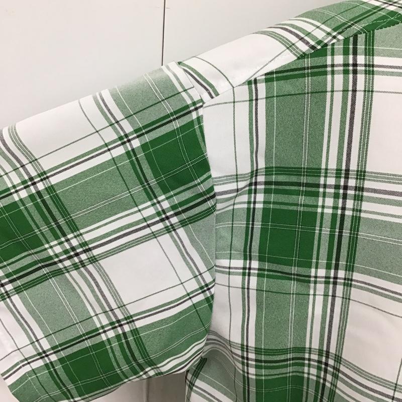キャルトップ CALTOP シャツ、ブラウス 半袖 XL チェック 白 / ホワイト / X 緑 / グリーン /  メンズ USED 古着 中古 10091984