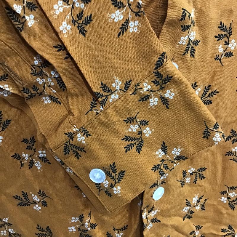 ザラ ZARA シャツ、ブラウス 長袖 5600 412 703 M 花柄 橙 / オレンジ /  メンズ USED 古着 中古 10091990