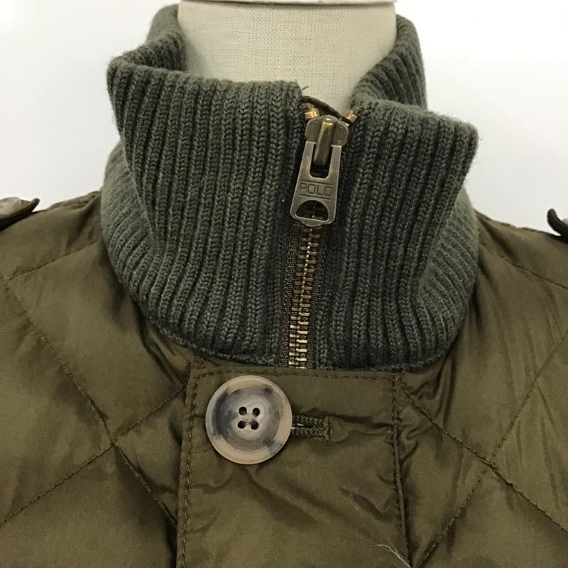 ラルフローレン RALPHLAUREN ジャケット、上着 ジャンパー、ブルゾン キルティングジャケット ダウンブルゾン 7 無地 カーキ / カーキ / レディース USED 古着 中古 10092076