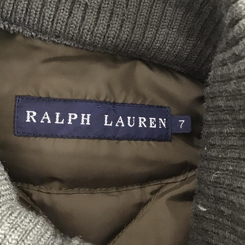 ラルフローレン RALPHLAUREN ジャケット、上着 ジャンパー、ブルゾン キルティングジャケット ダウンブルゾン 7 無地 カーキ / カーキ / レディース USED 古着 中古 10092076