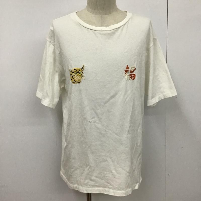 フロムザギャレット FROM THE GARRET Tシャツ 半袖 01-01051-05 虎 福 L 刺繍 白 / ホワイト /  メンズ USED 古着 中古 10092088