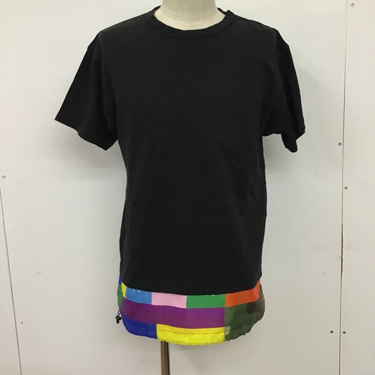 ソフネット SOPHNET. Tシャツ 半袖 SOPH-170009 フェイクレイヤード ポケット S 無地 黒 / ブラック /  メンズ USED 古着 中古 10092144