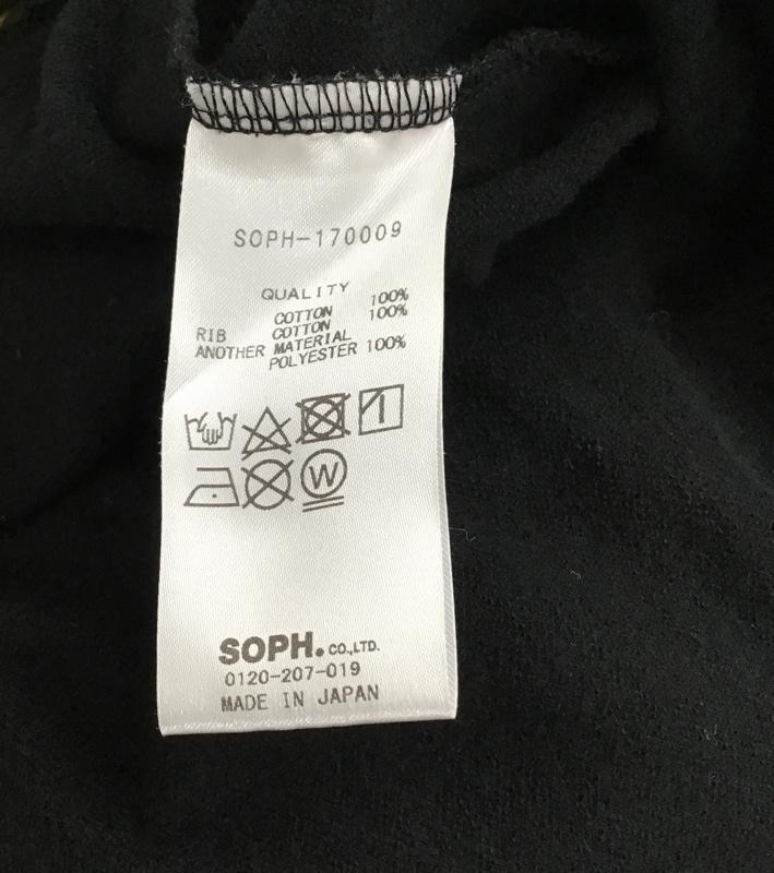 ソフネット SOPHNET. Tシャツ 半袖 SOPH-170009 フェイクレイヤード ポケット S 無地 黒 / ブラック /  メンズ USED 古着 中古 10092144