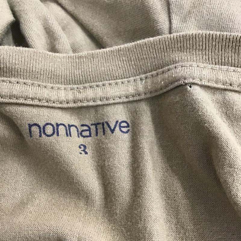 ノンネイティブ nonnative Tシャツ 半袖 NN-T3314 3 ロゴ、文字 ベージュ / ベージュ /  メンズ USED 古着 中古 10092158