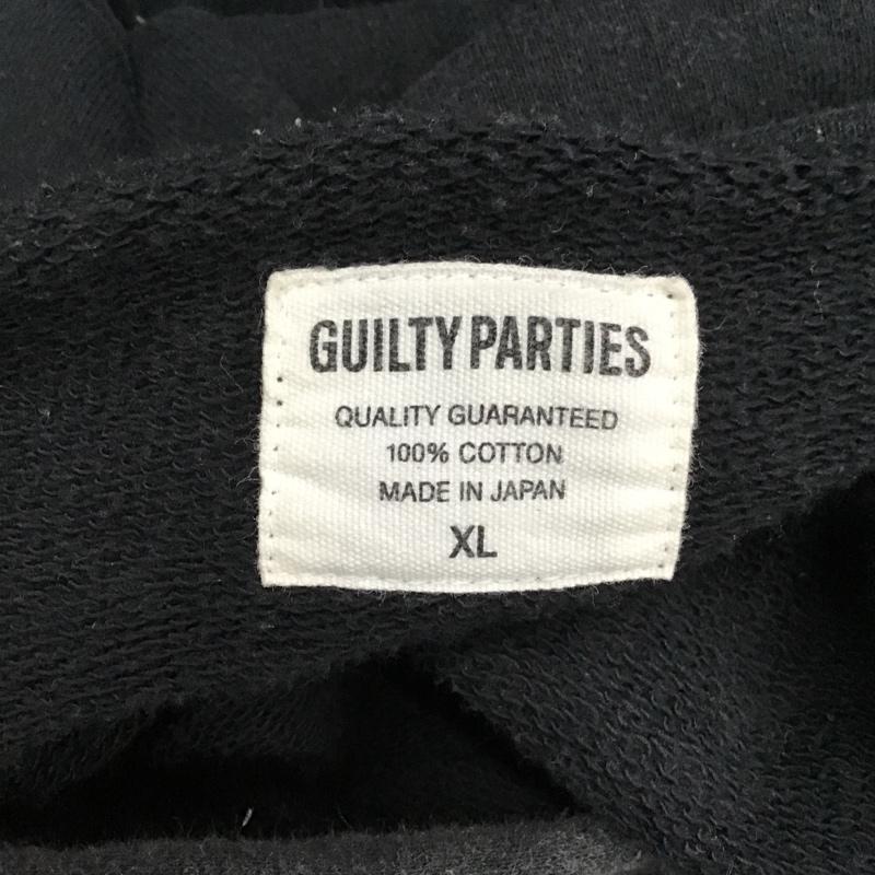 ギルティーパーティーズ GUILTYPARTIES パーカー 長袖 WACKO MARIA ジップアップパーカー バックプリント XL ロゴ、文字 黒 / ブラック / メンズ USED 古着 中古 10092171