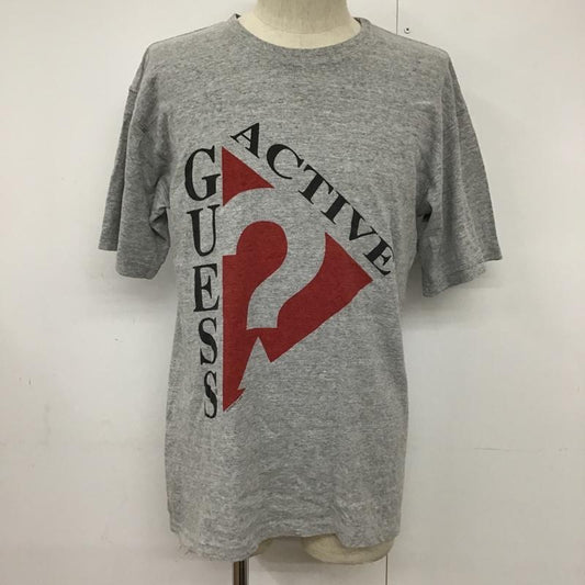 ゲス Guess Tシャツ 半袖 M プリント 灰 / グレー /  メンズ USED 古着 中古 10092173