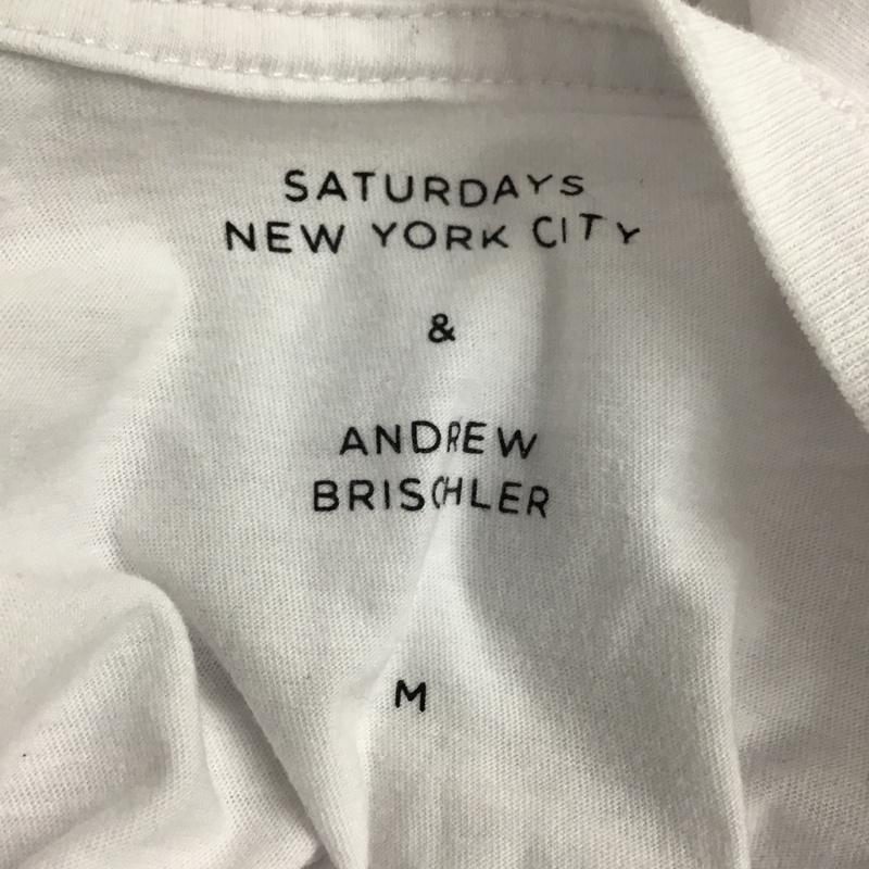 サタデーズ ニューヨークシティ Saturdays NYC Tシャツ 半袖 M プリント 白 / ホワイト /  メンズ USED 古着 中古 10092185