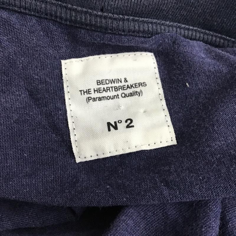 ベドウィン アンド ザ ハートブレイカーズ BEDWIN & THE HEARTBREAKERS Tシャツ 半袖 無地 水色 / ライトブルー / X 青 / ブルー /  メンズ USED 古着 中古 10092187