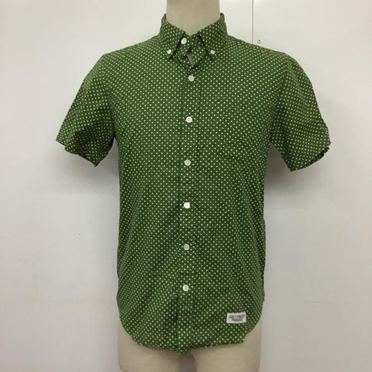 ギルティーパーティーズ GUILTYPARTIES シャツ、ブラウス 半袖 16SS-WMS-BD13 WACKO MARIA ボタンダウン S ドット 緑 / グリーン / X 白 / ホワイト /  メンズ USED 古着 中古 10092191