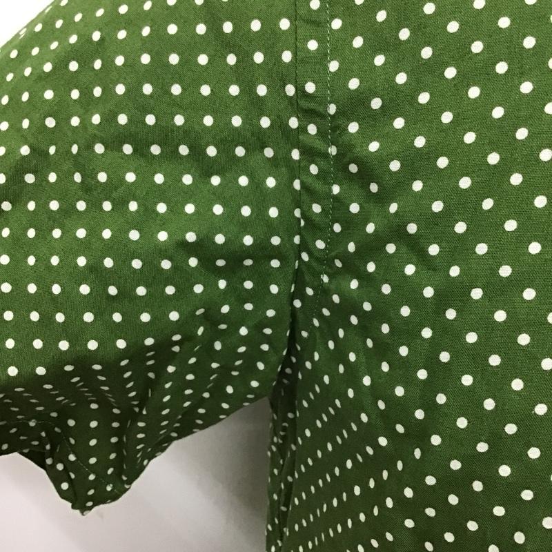 ギルティーパーティーズ GUILTYPARTIES シャツ、ブラウス 半袖 16SS-WMS-BD13 WACKO MARIA ボタンダウン S ドット 緑 / グリーン / X 白 / ホワイト /  メンズ USED 古着 中古 10092191