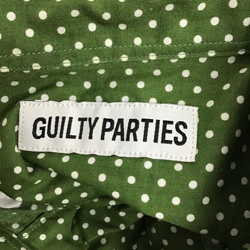 ギルティーパーティーズ GUILTYPARTIES シャツ、ブラウス 半袖 16SS-WMS-BD13 WACKO MARIA ボタンダウン S ドット 緑 / グリーン / X 白 / ホワイト /  メンズ USED 古着 中古 10092191