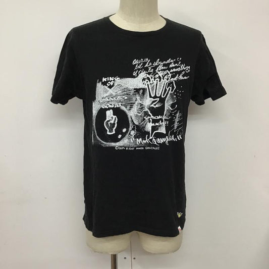 マーク・ゴンザレス Mark Gonzales Tシャツ 半袖 L プリント 黒 / ブラック /  メンズ USED 古着 中古 10092193