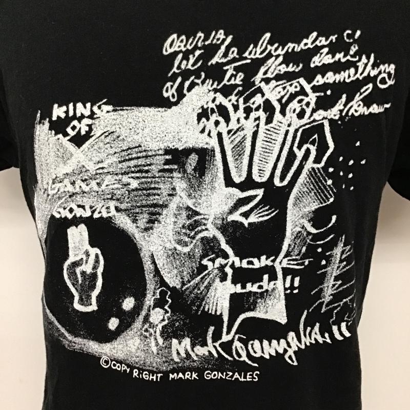マーク・ゴンザレス Mark Gonzales Tシャツ 半袖 L プリント 黒 / ブラック /  メンズ USED 古着 中古 10092193