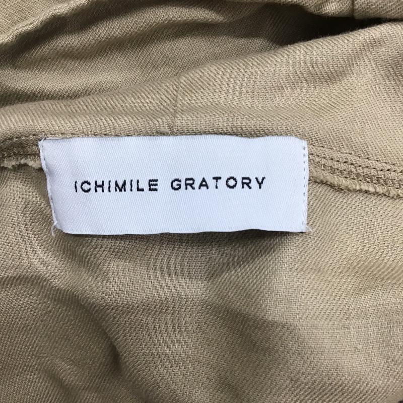 イチマイルグラトリー ICHIMILE GRATORY パーカー 半袖 IMG-C37 プルオーバー 1 無地 ベージュ / ベージュ / メンズ USED 古着 中古 10092217