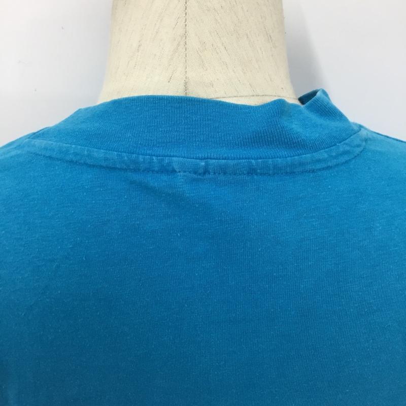 ヘインズ HANES Tシャツ 半袖 ヤシの木 パームツリー L プリント 水色 / ライトブルー /  メンズ USED 古着 中古 10092246