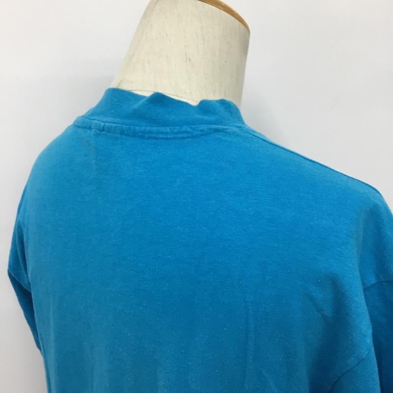 ヘインズ HANES Tシャツ 半袖 ヤシの木 パームツリー L プリント 水色 / ライトブルー /  メンズ USED 古着 中古 10092246