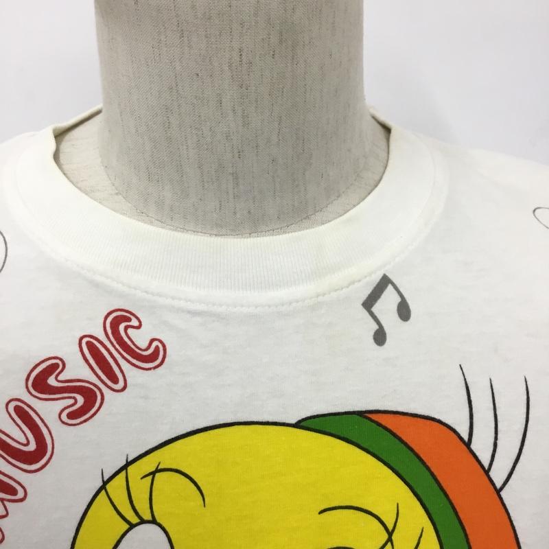 プラスワン PLUS ONE Tシャツ 半袖 TWEETY トゥイーティー キャラクター 白 / ホワイト /  メンズ USED 古着 中古 10092252