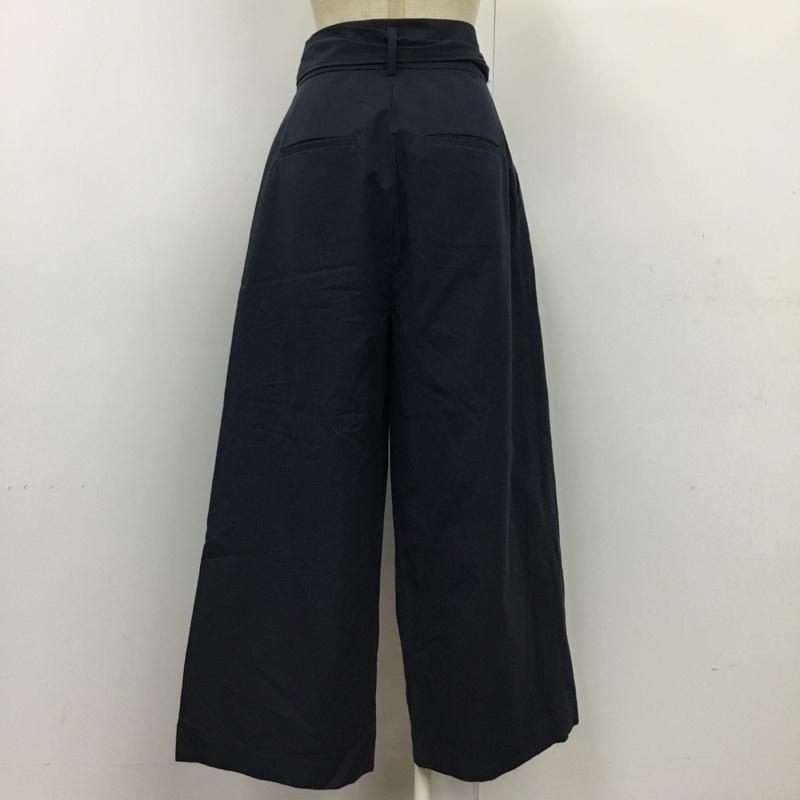 フリークスストア FREAK'S STORE ボトムス ボトムス ワイドパンツ カジュアルパンツ ウエストリボンパンツ フレアパンツ S 無地 紺 / ネイビー / レディース USED 古着 中古 10092303