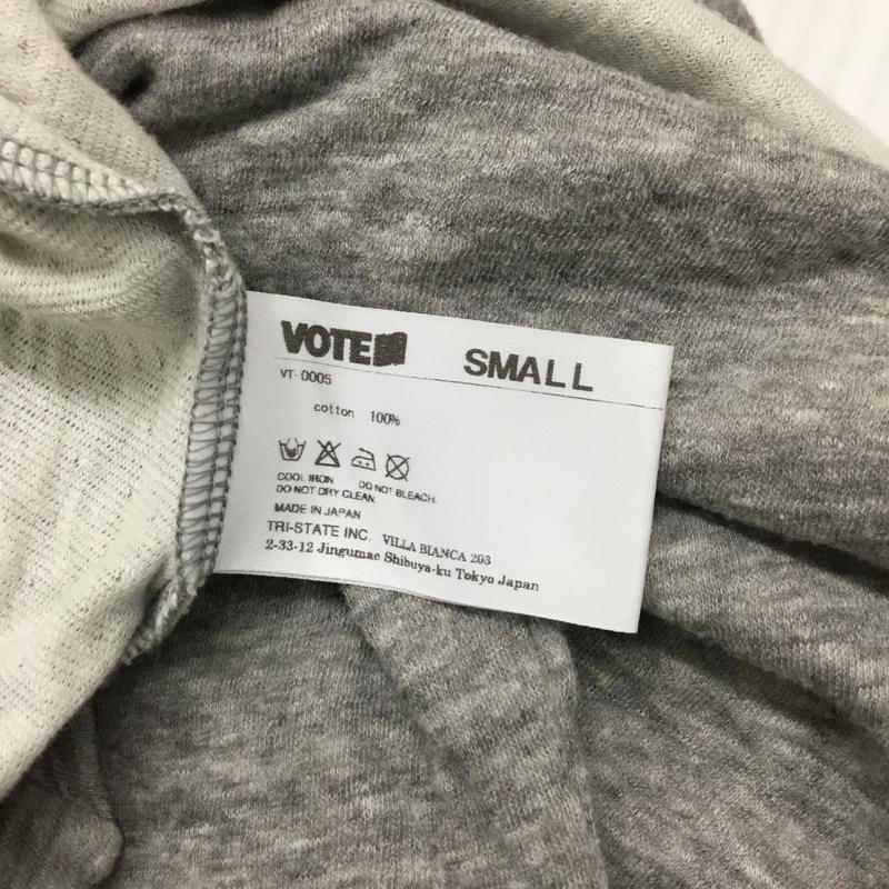 ボートメイクニュークローズ VOTE MAKE NEW CLOTHES カットソー 七分袖 半袖カットソー プリントTシャツ S プリント X 無地 灰 / グレー / メンズ USED 古着 中古 10092316