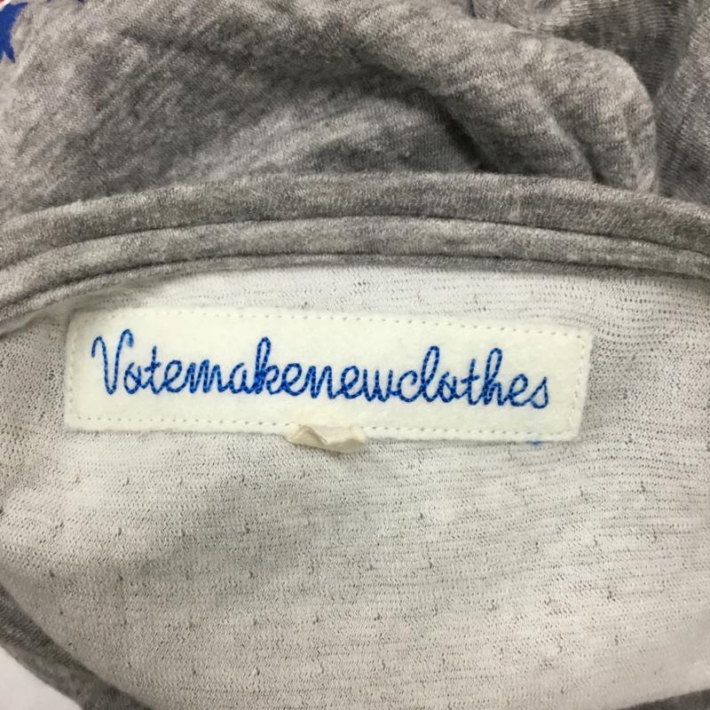 ボートメイクニュークローズ VOTE MAKE NEW CLOTHES カットソー 七分袖 半袖カットソー プリントTシャツ S プリント X 無地 灰 / グレー / メンズ USED 古着 中古 10092316