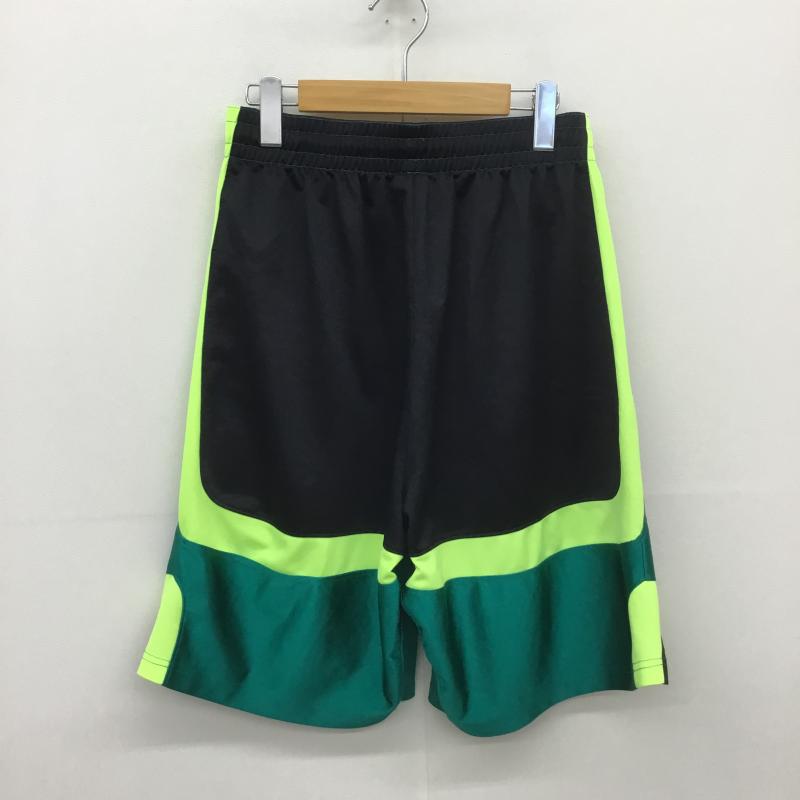 ジョーダンブランド JORDAN BRAND パンツ ショートパンツ バスケショーツ L 総柄 緑 / グリーン / X 黒 / ブラック / X 黄緑 / イエローグリーン / メンズ USED 古着 中古 10092325