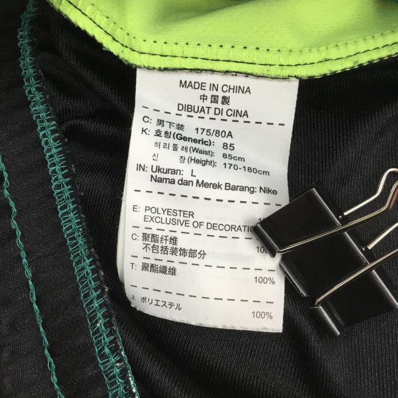 ジョーダンブランド JORDAN BRAND パンツ ショートパンツ バスケショーツ L 総柄 緑 / グリーン / X 黒 / ブラック / X 黄緑 / イエローグリーン / メンズ USED 古着 中古 10092325