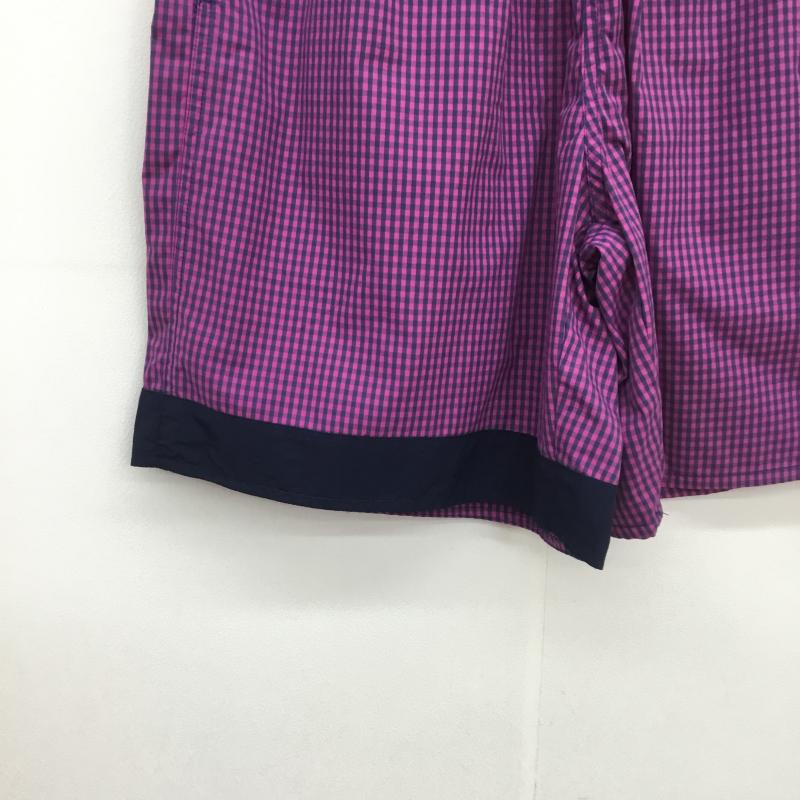 アンディフィーテッド UNDEFEATED パンツ ショートパンツ PANELED SHORT L チェック X 総柄 青 / ブルー / X 紫 / パープル / メンズ USED 古着 中古 10092328