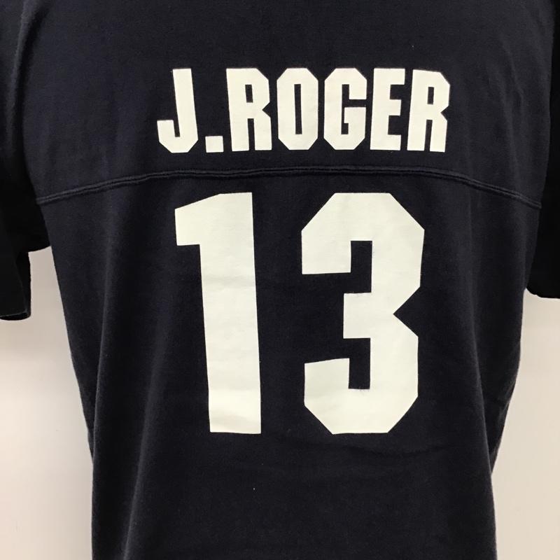 ラッツ RATS Tシャツ 半袖 J.ROGER13 L ロゴ、文字 紺 / ネイビー /  メンズ USED 古着 中古 10092338