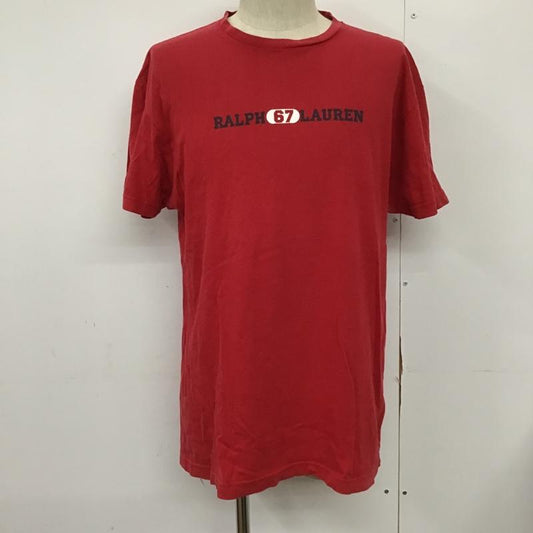 ラルフローレン RALPHLAUREN Tシャツ 半袖 POLO JEANS S ロゴ、文字 赤 / レッド /  メンズ USED 古着 中古 10092340