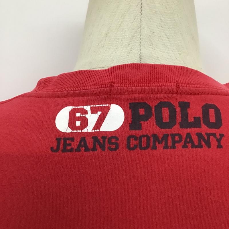 ラルフローレン RALPHLAUREN Tシャツ 半袖 POLO JEANS S ロゴ、文字 赤 / レッド /  メンズ USED 古着 中古 10092340