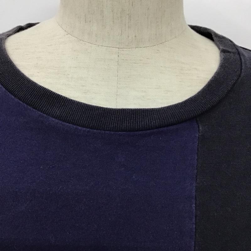 ジョンアンダーカバー JohnUNDERCOVER Tシャツ 半袖 JUM4801 パッチワークTシャツ 3 無地 紺 / ネイビー /  メンズ USED 古着 中古 10092344