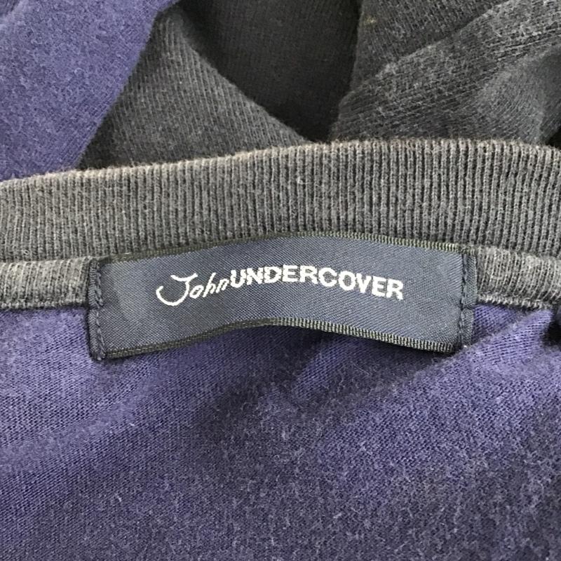 ジョンアンダーカバー JohnUNDERCOVER Tシャツ 半袖 JUM4801 パッチワークTシャツ 3 無地 紺 / ネイビー /  メンズ USED 古着 中古 10092344