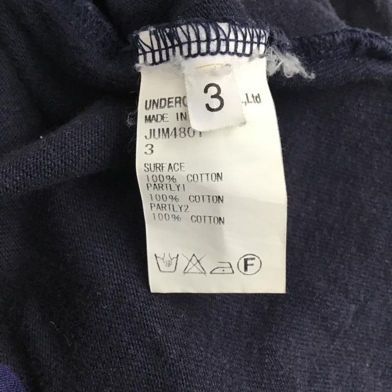 ジョンアンダーカバー JohnUNDERCOVER Tシャツ 半袖 JUM4801 パッチワークTシャツ 3 無地 紺 / ネイビー /  メンズ USED 古着 中古 10092344