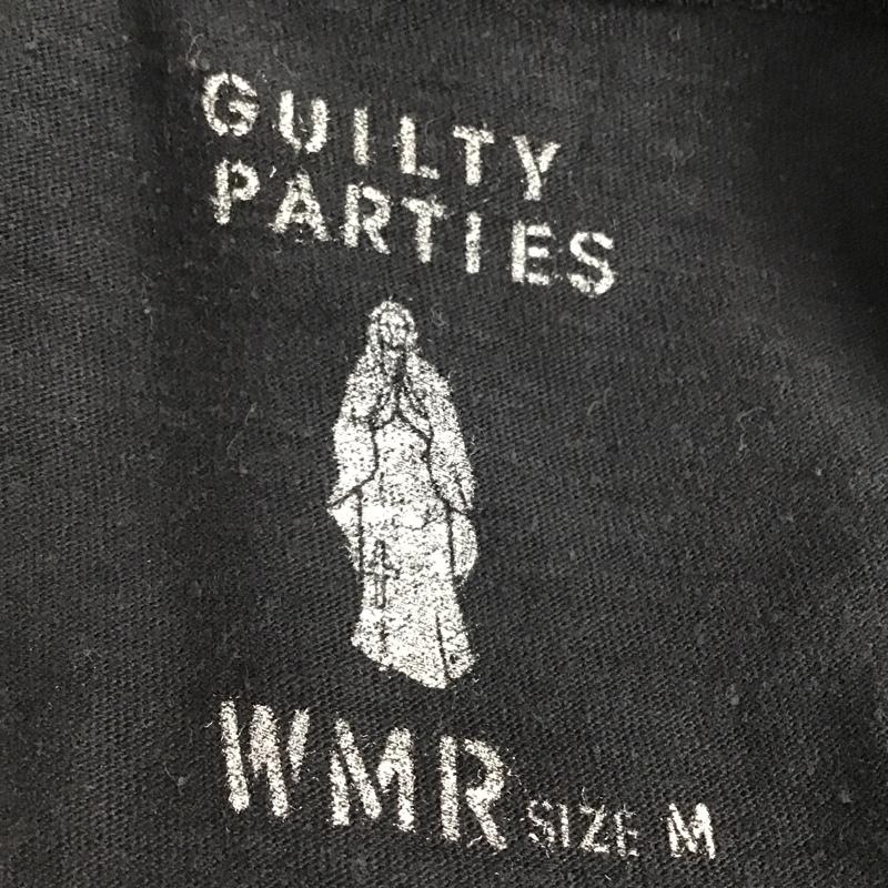 ギルティーパーティーズ GUILTYPARTIES Tシャツ 半袖 WACKO MARIA Vネック M ロゴ、文字 黒 / ブラック /  メンズ USED 古着 中古 10092347