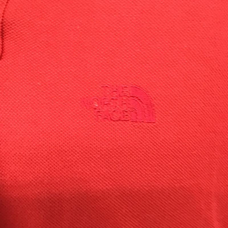 ザノースフェイス THE NORTH FACE ポロシャツ 半袖 NT-5281 M ロゴ、文字 赤 / レッド / メンズ USED 古着 中古 10092362