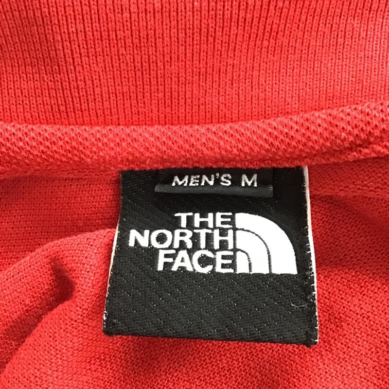 ザノースフェイス THE NORTH FACE ポロシャツ 半袖 NT-5281 M ロゴ、文字 赤 / レッド / メンズ USED 古着 中古 10092362