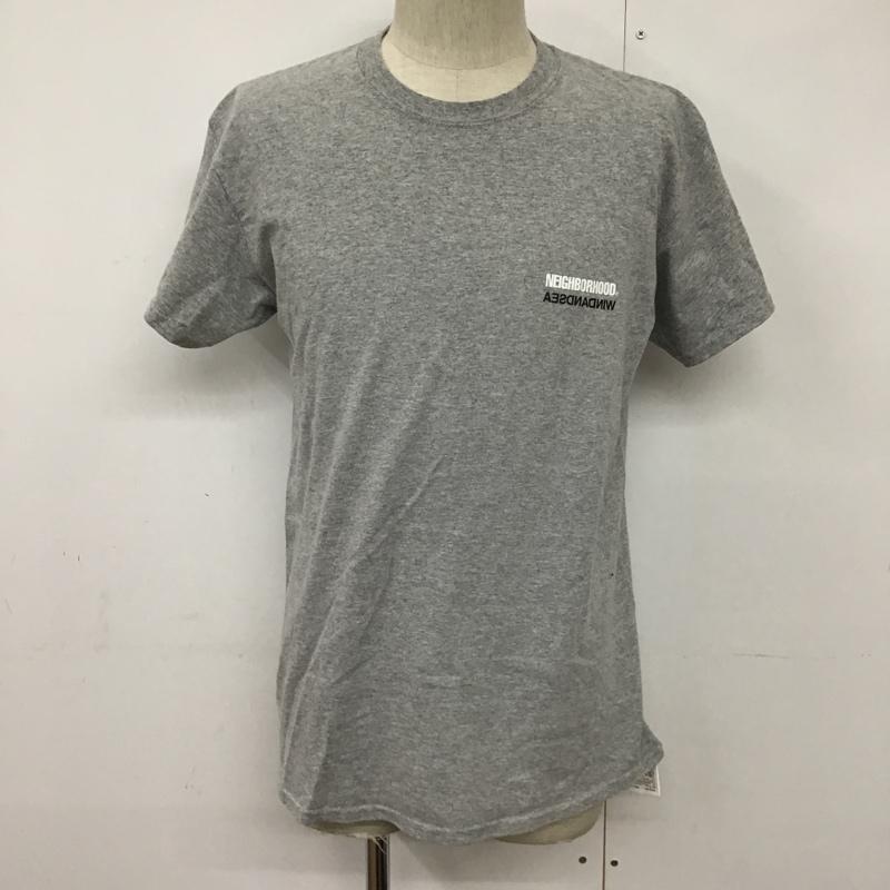 ウィンダンシー WIND AND SEA Tシャツ 半袖 211ELWSN-STM02S NEIGHBORHOOD x WIND AND SEA M ロゴ、文字 灰 / グレー /  メンズ USED 古着 中古 10092378