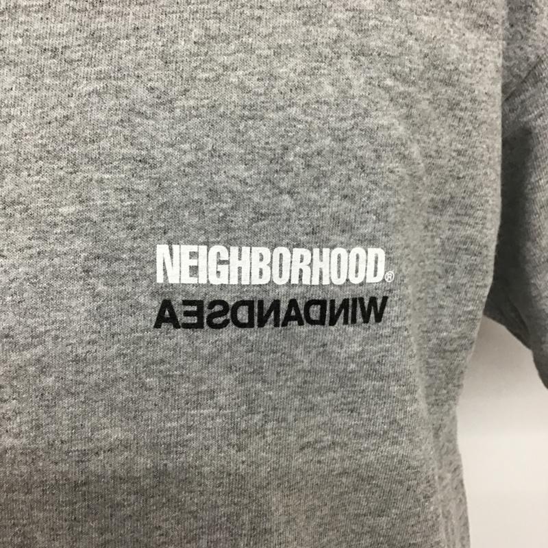 ウィンダンシー WIND AND SEA Tシャツ 半袖 211ELWSN-STM02S NEIGHBORHOOD x WIND AND SEA M ロゴ、文字 灰 / グレー /  メンズ USED 古着 中古 10092378