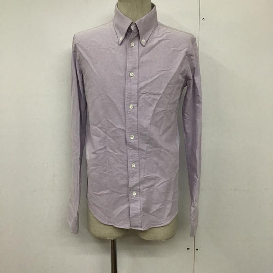 アタックザマインドセブン attack the mind 7 シャツ、ブラウス 長袖 BD-002 ボタンダウン 2 無地 紫 / パープル /  メンズ USED 古着 中古 10092382