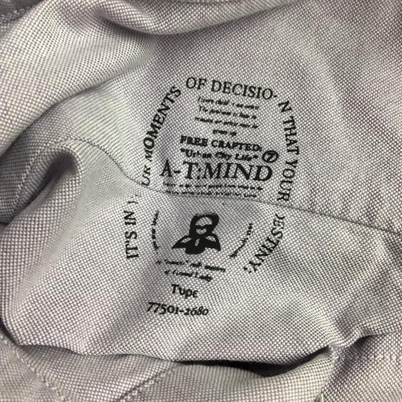 アタックザマインドセブン attack the mind 7 シャツ、ブラウス 長袖 BD-002 ボタンダウン 2 無地 紫 / パープル /  メンズ USED 古着 中古 10092382