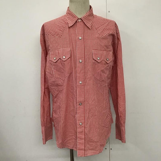 シュガーケーン SUGAR CANE シャツ、ブラウス 長袖 511-M21365 ウエスタンシャツ チェック 白 / ホワイト / X 赤 / レッド /  メンズ USED 古着 中古 10092425